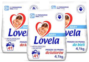 Lovela Baby zestaw - 2 x Proszek do prania koloru 4,1 kg + Proszek do prania bieli 4,1 kg - 123 prania - 2877783884