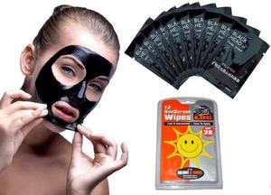 Pilaten Black Mask Czarna maska szaszetki 10szt + chusteczki oczyszczajce - 2850335285