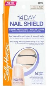 Sally Hansen 14 Day Nail Shield zestaw 16 paskw do manicure 3502 - Sheer Blush 3502 - 2823551271