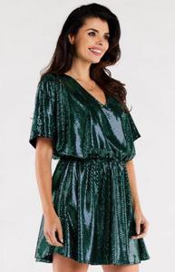 Oversizowa zielona sukienka A561 - 2872334555