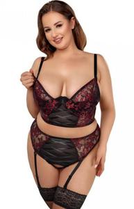 Cottelli Melody komplet damski plus size - 2875513477