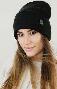 Kamea Sally czapka beanie damska czarna - 2876427945