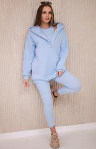 Komplet 3 w 1 bluza, top i legginsy bkitny - 2877554092