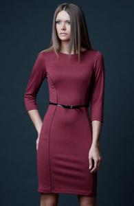 Vera Fashion Pola sukienka bordowa - 2832254009