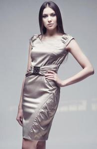 Vera Fashion Bianka sukienka cappucino - 2832254025