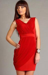 Vera Fashion Vivienne sukienka czerwona - 2832254097