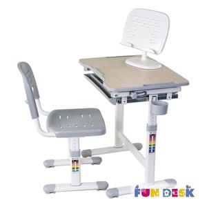 Regulowany zestaw dziecicy Piccolino Grey Fun Desk - Szary - 2850378845