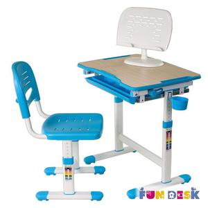 Regulowany zestaw dziecicy Piccolino Blue Fun Desk - Niebieski - 2850378847