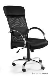 Fotel ergonomiczny Overcross czarny Unique - Czarny - 2850378875