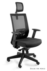 Fotel ergonomiczny Nez czarny Unique - Czarny - 2850378880