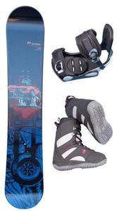 Snowboard set deska RACER 148+wizanie38-44+buty