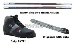 Narty biegowe Kpl. HIGHLANDER(54)+axtel+Auto M - 2656093087