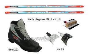 Narty biegowe Kpl. KRUK+SKOL 203+NN75 - 2656093089