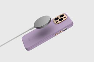 Moshi Napa Slim MagSafe - Skrzane etui iPhone 14 Plus (Serene Gray) - 2875725757