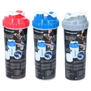 Dunlop - Butelka sportowa shaker z wygodnym zamykaniem 550 ml (niebieski) - 2871279123