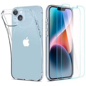 Spigen Crystal Pack - Zestaw etui + 2 x szko do iPhone 15 Plus / iPhone 14 Plus (Przezroczysty) - 2872686462