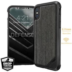 X-DORIA DEFENSE LUX - Etui Aluminiowe iPhone X (stripes fabric) - 2862391320