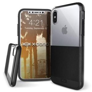 X-Doria Dash - Etui iPhone X (Black Leather) - 2862391544