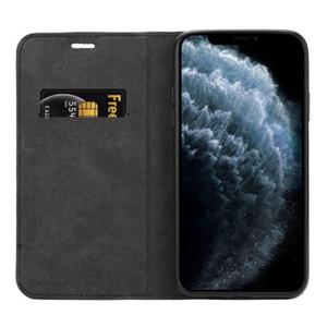 Crong Folio Case - Etui iPhone 11 Pro Max z klapk na magnes (czarny) - 2862392371
