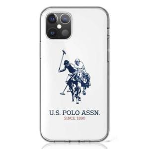 US Polo Assn Big Double Horse Logo - Etui iPhone 12 / iPhone 12 Pro (biay) - 2870369828