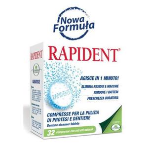 L'Angelica tabletki RAPIDENT -Tabletki do czyszczenia ruchomych aparatw ortodontycznych i protez zbowych 32 sztuki - 2822698830