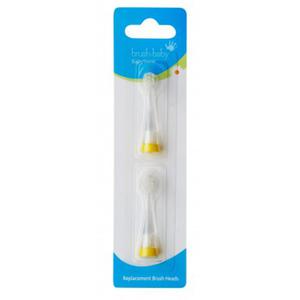 BRUSH-BABY - kocwki do szczoteczki sonicznej BabySonic 0-18 miesicy (2 szt.) - 2822698742