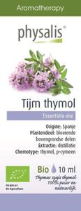 OLEJEK ETERYCZNY TYMIANEK THYMUS ZYGIS THYMOL (TIJM THYMOL) BIO 10 ml - PHYSALIS - 2860539272