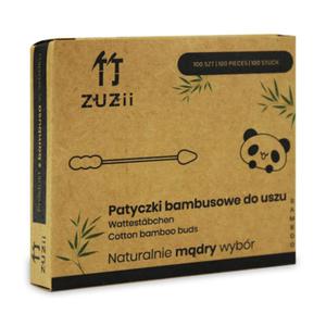 PATYCZKI HIGIENICZNE BAMBUSOWE Z BAWEN (BAWANEK-SZPIC) 100 szt - ZUZII - 2860539704