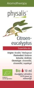 OLEJEK ETERYCZNY EUKALIPTUS CYTRYNOWY (CITROEN EUCALYPTUS) BIO 10 ml - PHYSALIS - 2860540168