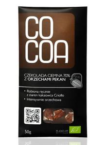 Czekolada gorzka 70% z orzechami pekan BIO 50g Cocoa Surovital - 2825280371