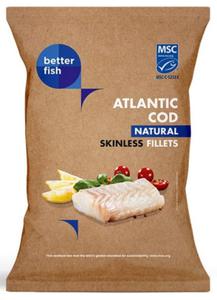 DORSZ ATLANTYCKI FILET BEZ SKRY MROONY 500 g - BETTER FISH - 2860540533