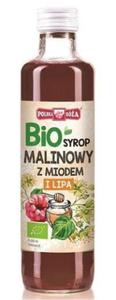 SYROP MALINOWY Z MIODEM I LIP BIO 250 ml - POLSKA RӯA - 2860540856