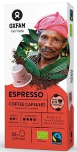 KAWA ARABICA/ROBUSTA ESPRESSO FAIR TRADE BIO 10 KAPSUEK DO NESPRESSO - OXFAM - 2860540909