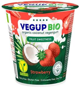 PRODUKT KOKOSOWY TRUSKAWKOWY BEZGLUTENOWY BIO 140 g - VEGUP BIO - 2860540922