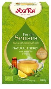 HERBATA BIAA DLA ZMYSW NATURALNA ENERGIA Z ZIOAMI, OLEJKIEM Z CYTRYNY I Z BERGAMOTKI (FOR THE SENSES NATURAL ENERGY) BIO (20 x 2 g) 40 g - YOGI TEA - 2863361691