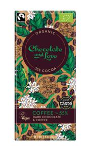 CZEKOLADA SZWAJCARSKA GORZKA Z KAW FAIR TRADE BIO 80 g - CHOCOLATE AND LOVE - 2864294305