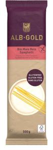 MAKARON (KUKURYDZIANO - RYOWY) SPAGHETTI BEZGLUTENOWY BIO 500 g - ALB GOLD