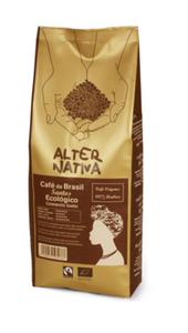 KAWA ZIARNISTA ARABICA 100 % BRAZYLIA SANTOS FAIR TRADE BIO 500 g - ALTERNATIVA - 2867684197