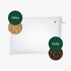 PODUSZKA DO SPANIA Z USK GRYKI I ORKISZU DLA DOROSYCH BIAA (45 x 60 cm) - PLANTULE PILLOWS - 2869376071