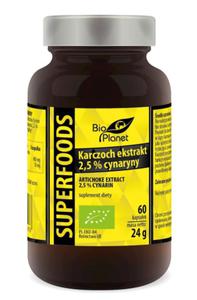 KARCZOCH EKSTRAKT BIO 60 KAPSUEK 24 g - BIO PLANET - 2869485507