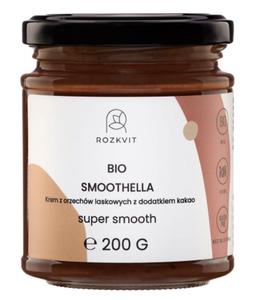 KREM ORZECHOWO - MLECZNY Z KAKAO (SMOOTHELLA) BEZGLUTENOWY BIO 200 g - ROZKVIT - 2871558450