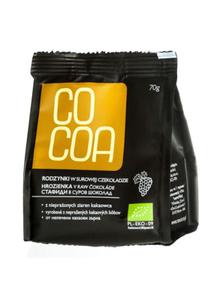 Rodzynki w surowej czekoladzie BIO 70g Cocoa - 2825280749