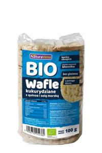 WAFLE KUKURYDZIANE PENOZIARNISTE Z QUINOA I SOL MORSK BIO 100 g - NATURAVENA - 2872245459