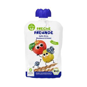 MUS JABKO - GRUSZKA - BORWKA - ORKISZ BEZ DODATKU CUKRW OD 6 MIESICA BIO 100 g - FRECHE FREUNDE - 2872245658