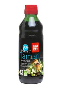 Sos Tamari 25% mniej soli bezgl. BIO 250 ml - LIMA