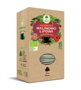 HERBATKA LIPOWO - MALINOWA BIO (25 x 2,5 g) 62,5 g - DARY NATURY - 2873508919