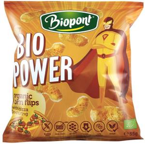 CHRUPKI KUKURYDZIANE O SMAKU PIZZY BEZGLUTENOWE BIO 55 g - BIOPONT - 2874941982