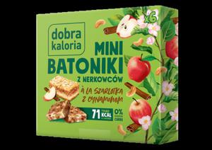 BATONIKI MINI Z NERKOWCW A'LA SZARLOTKA Z CYNAMONEM (6 x 17 g) 102 g - DOBRA KALORIA - 2874542209