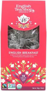 HERBATA ENGLISH BREAKFAST BIO PIRAMIDKI FAIR TRADE (15 x 3 g) 45 g - ENGLISH TEA SHOP - 2875028633