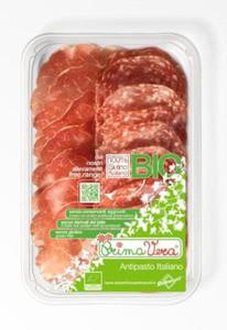 Mix plastrów Karczek dojrzewajcy Coppa Di Parma i Salami Milano BIO 70g Primavera